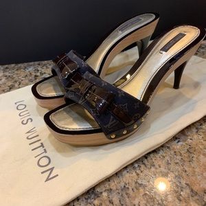 Louis Vuitton- Mini monogram heel